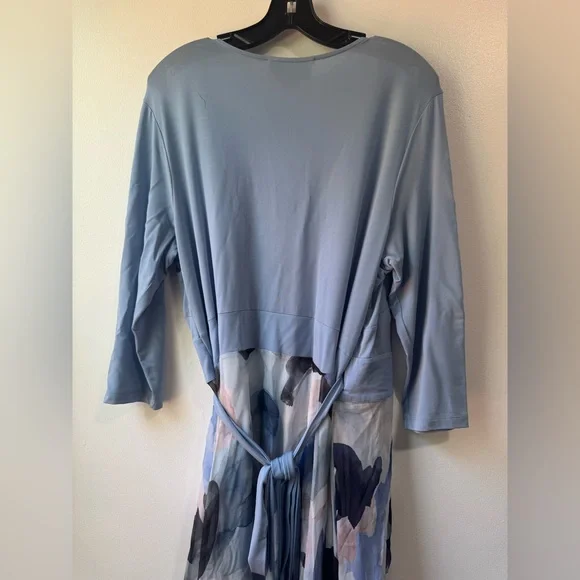 Blue and White Maternity Dress - Picture 10 of 15